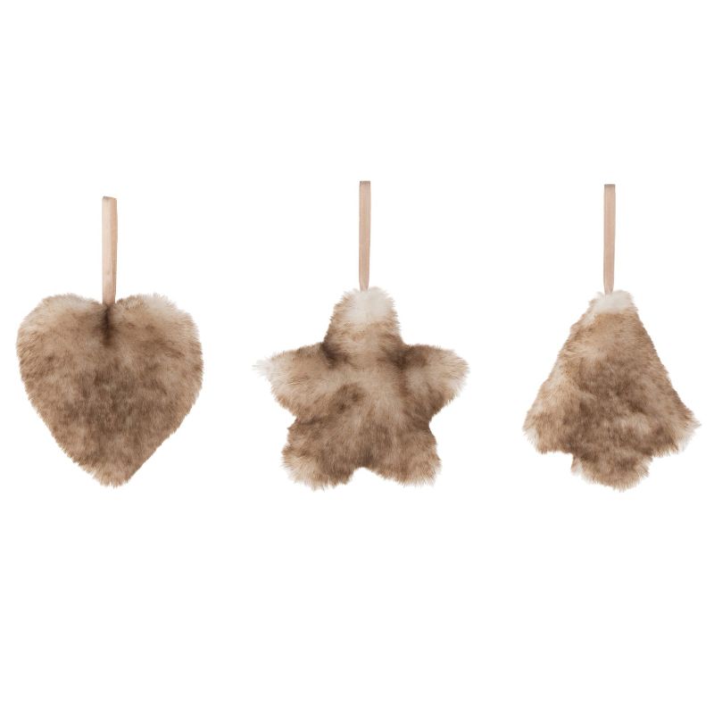 Suspension Peluche Brun Wash