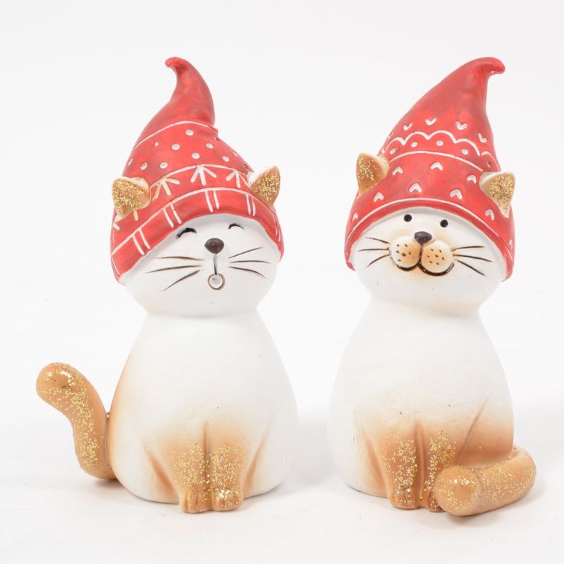 GASTON chat assis 16cm
