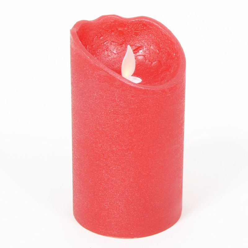 Bougie led rouge 12cm