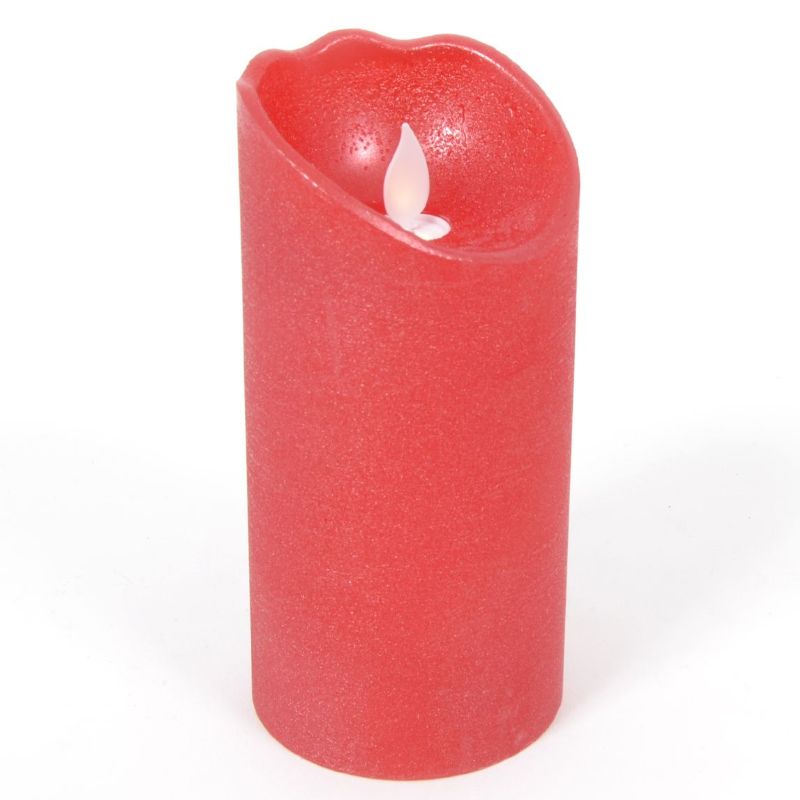 Bougie led rouge 15cm