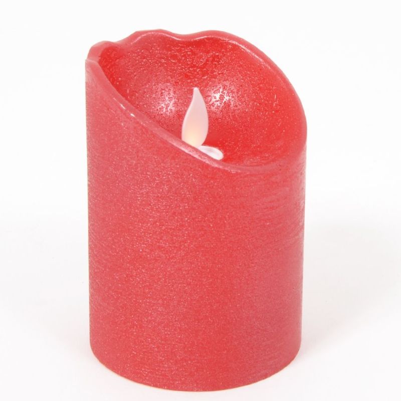 Bougie led rouge 10cm