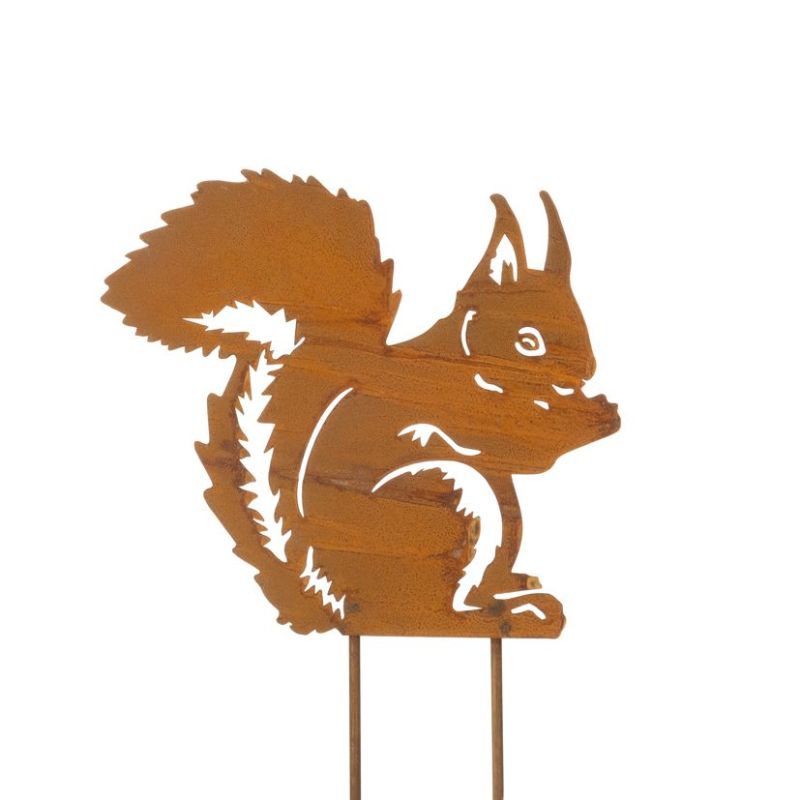 Ecureuil Pic métal rouille