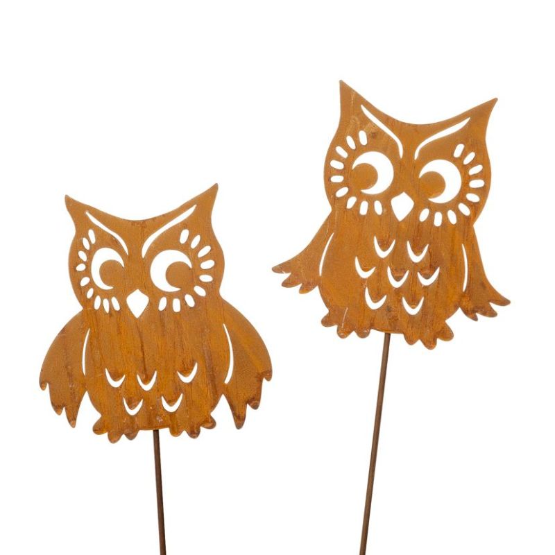 Hibou Pic métal rouille