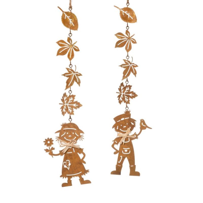 Epouvantail métal rouille à suspendre