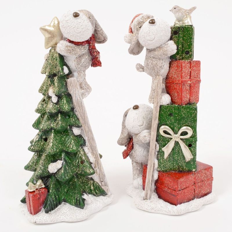 STARCKY chien de Noël sapin 17cm